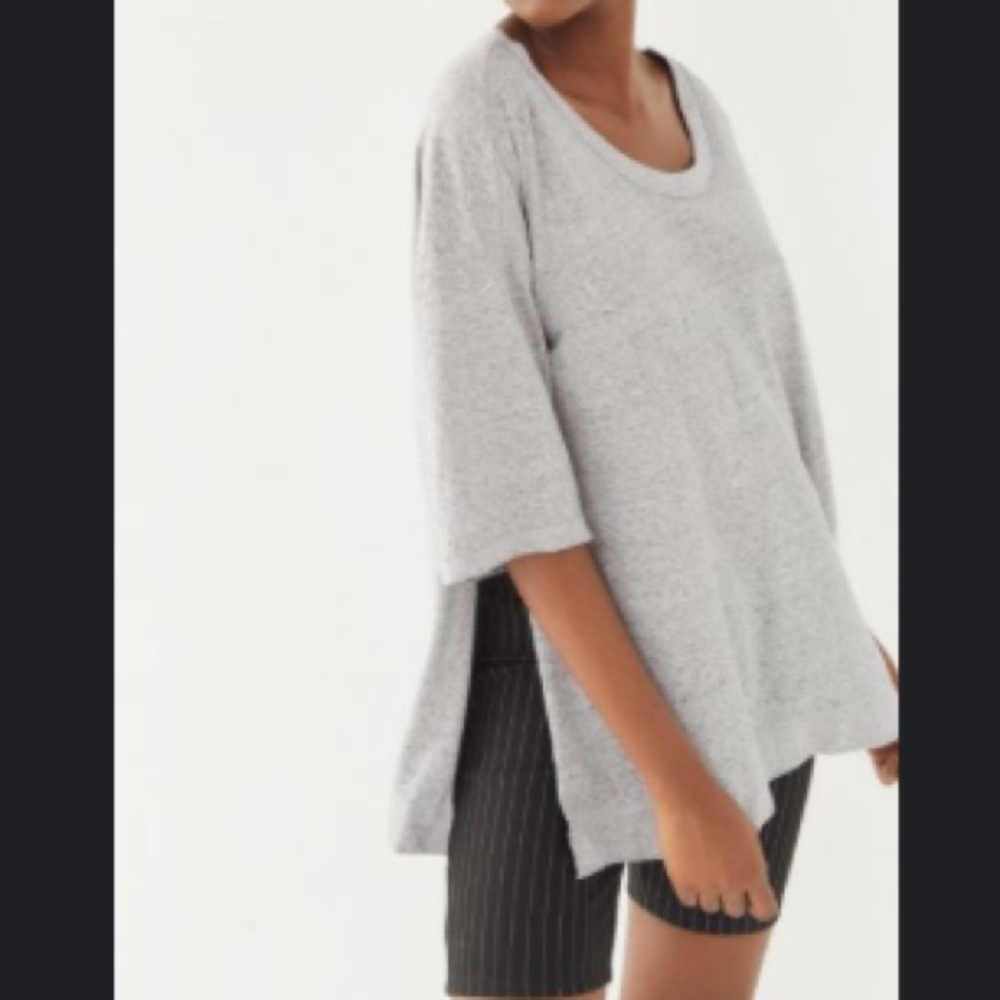 NWOT Out From Under Tenley Side-Slit Tunic Tee